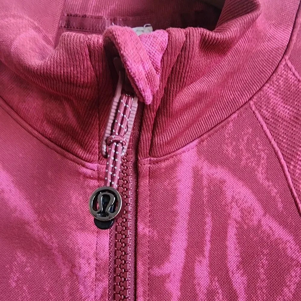 Lululemon Womens 6 Ebb‎ to Street Define Jacket Wash Stone Chianti Red EXCELLENT - Picture 9 of 15
